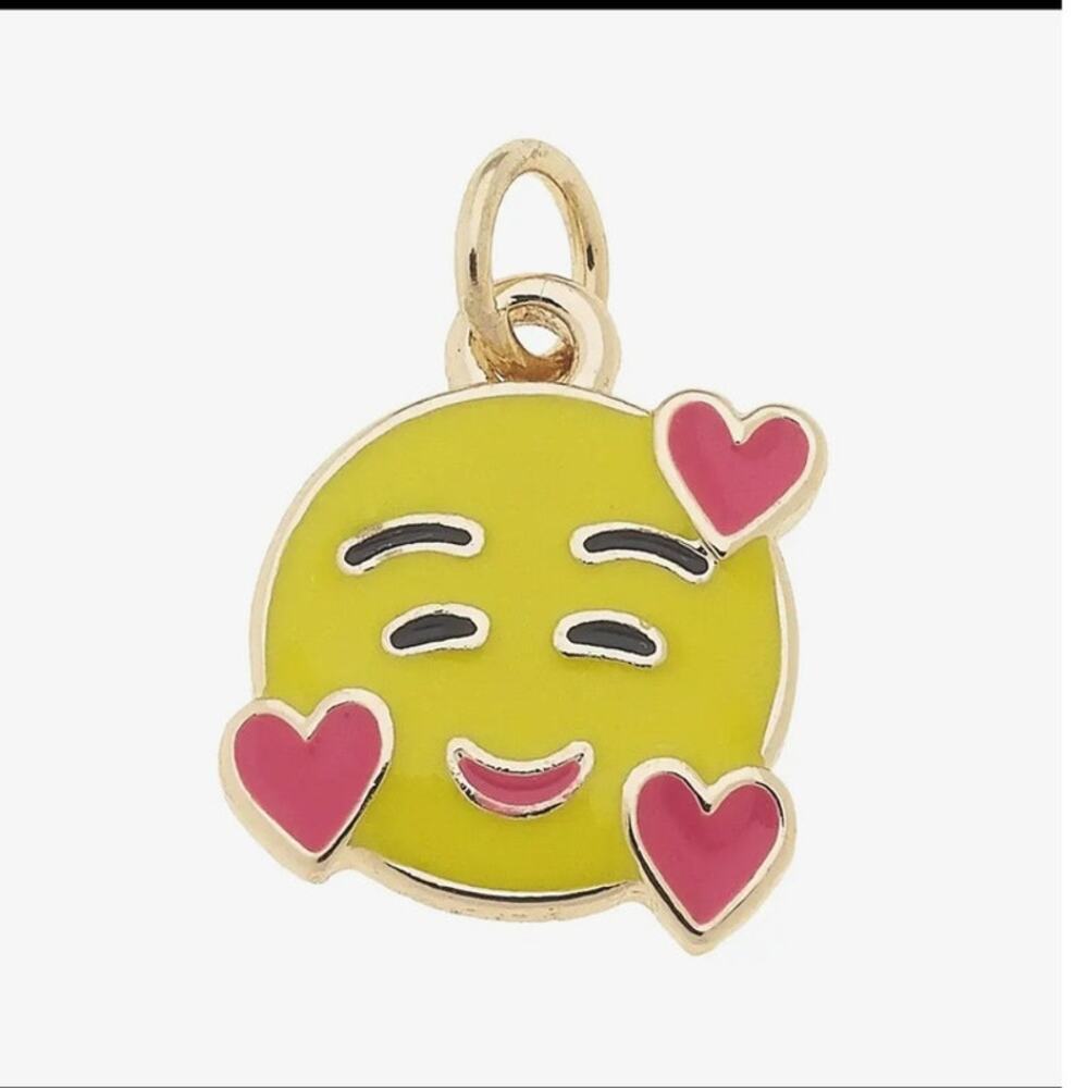 Heart Enamel Emoji Charm